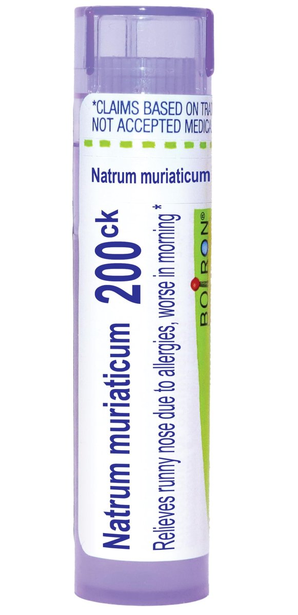 Boiron Natrum Muriaticum 200Ck Homöopathisches Mittel gegen laufende Nase – 80 Kügelchen