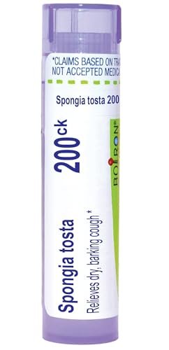 Boiron Spongia Tosta 200Ck Homöopathisches Mittel gegen Krupphusten - 80 Kügelchen