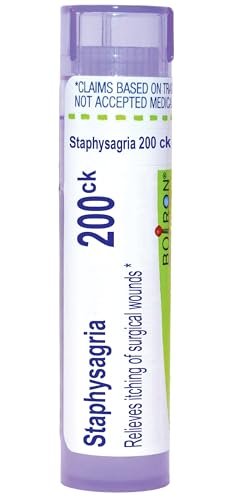 Boiron Staphysagria 200Ck Homöopathisches Arzneimittel für Operationswunden – 80 Kügelchen