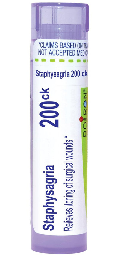 Boiron Staphysagria 200Ck Homöopathisches Arzneimittel für Operationswunden – 80 Kügelchen