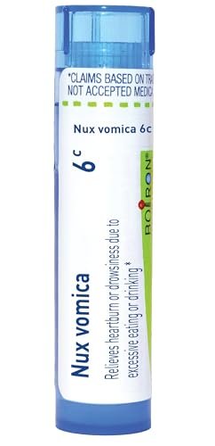Boiron Nux Vomica 6C Homöopathisches Arzneimittel gegen Katerbeschwerden – 80 Kügelchen