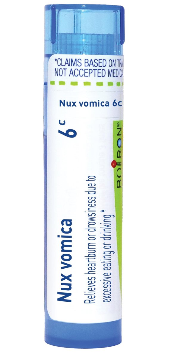 Boiron Nux Vomica 6C Homöopathisches Arzneimittel gegen Katerbeschwerden – 80 Kügelchen