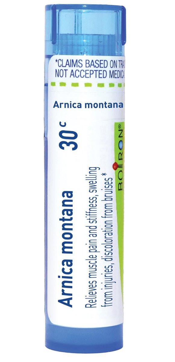 Boiron Arnica Montana 30C – Homöopathisches Mittel bei Muskelkater, Schmerzen, Schwellungen und Blutergüssen – 80 Kügelchen