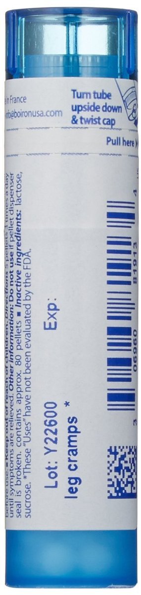 Boiron Zincum Metallicum 30C Homöopathisches Mittel gegen Wadenkrämpfe - 80 Kügelchen