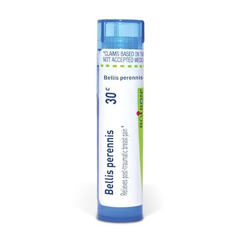 Boiron Bellis Perennis 30C – Homöopathisches Mittel bei posttraumatischen Brustschmerzen, 80 Kügelchen