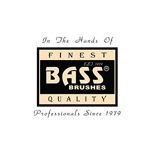 Bass Brushes Halbrunde Wildschweinborsten-Holzbürste, 1 Stück
