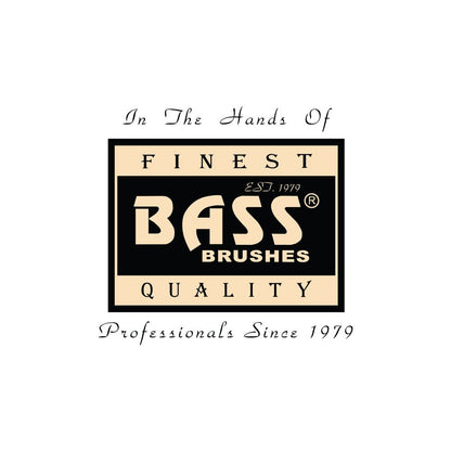 Bass Brushes Halbrunde Wildschweinborsten-Holzbürste, 1 Stück