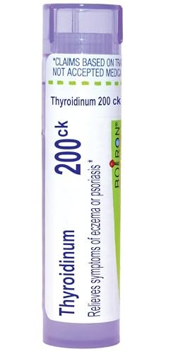 Boiron Thyroidinum 200CK – Homöopathisches Einzelmittel gegen Ekzem- und Psoriasis-Symptome, 80 Kügelchen