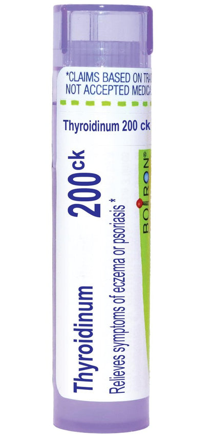 Boiron Thyroidinum 200CK – Homöopathisches Einzelmittel gegen Ekzem- und Psoriasis-Symptome, 80 Kügelchen