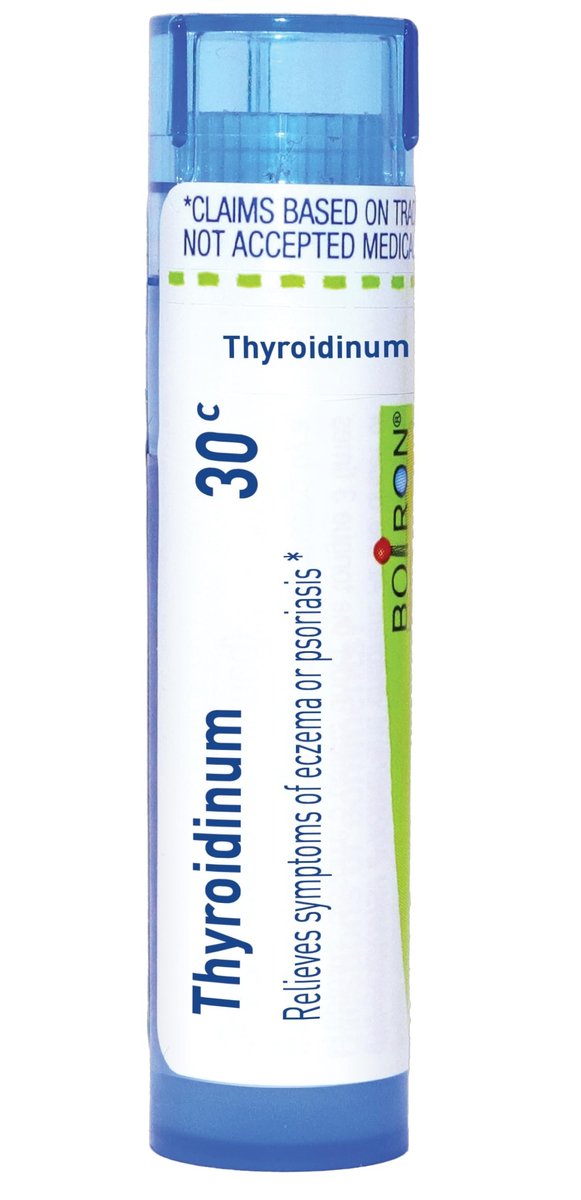 Boiron Thyroidinum 30C – Homöopathische Globuli bei Ekzemen und Psoriasis, 80 Stück
