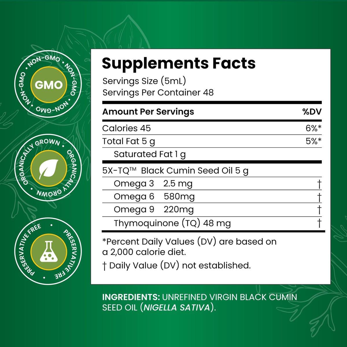 Amazing Herbs Premium Schwarzkümmelöl - Kaltgepresstes Nigella Sativa Öl für Verdauungsgesundheit, Immununterstützung, Gehirnfunktion, Gelenkbeweglichkeit, Glutenfrei, Nicht-GVO - 30 ml
