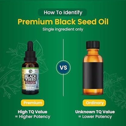 Amazing Herbs Premium Schwarzkümmelöl - Kaltgepresstes Nigella Sativa Öl für Verdauungsgesundheit, Immununterstützung, Gehirnfunktion, Gelenkbeweglichkeit, Glutenfrei, Nicht-GVO - 30 ml