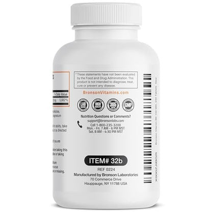 Bronson Vitamin B6 100 mg – Hochwertiges Vitamin B6 Supplement, 250 Tabletten