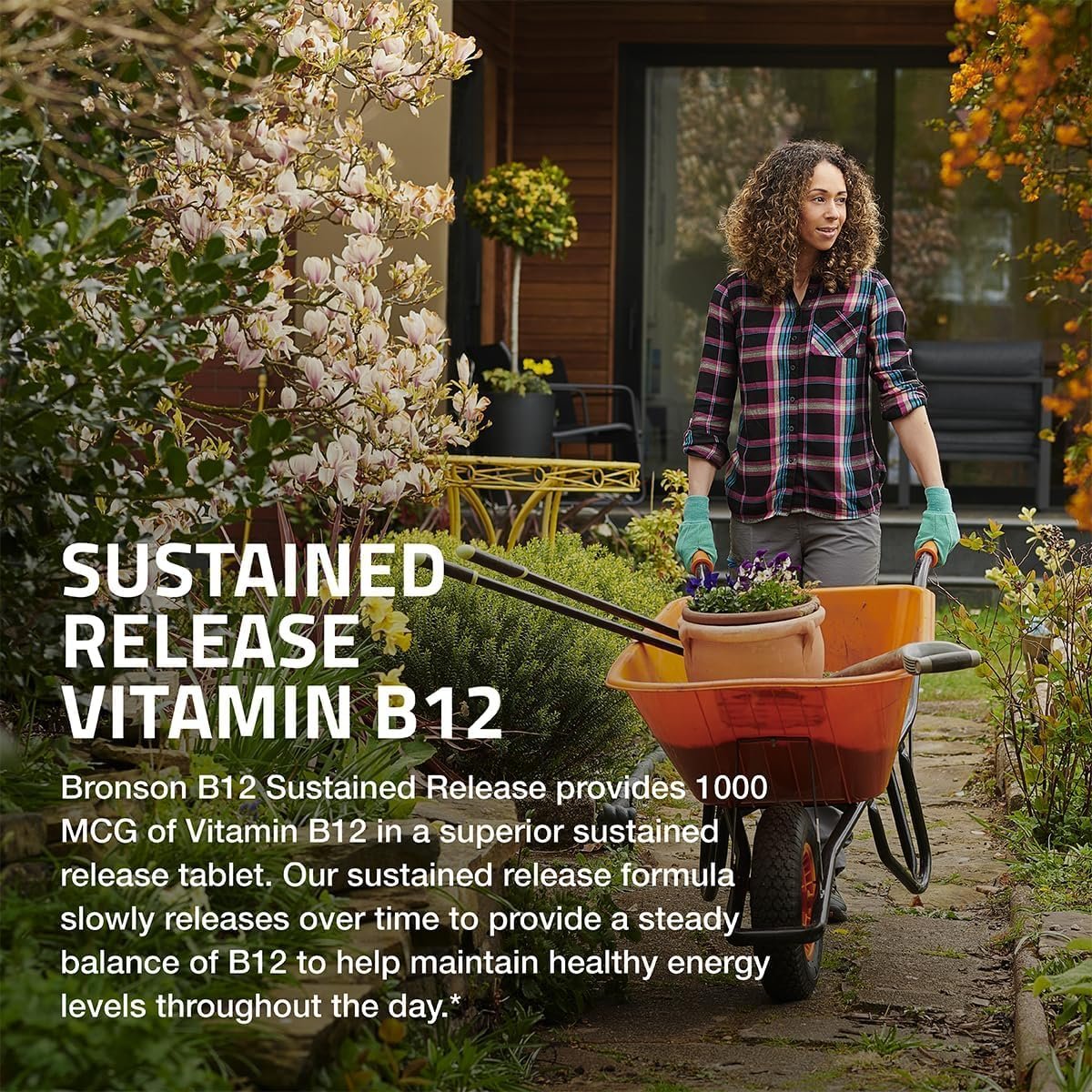Bronson Vitamin B12 1000 mcg – Hochdosiert & langanhaltend – 100 Tabletten – Unterstützt Nervensystem, Gehirnfunktion & Energieproduktion – Non-GMO