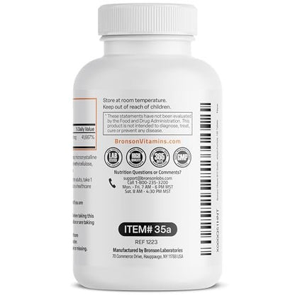 Bronson Vitamin B12 1000 mcg – Hochdosiert & langanhaltend – 100 Tabletten – Unterstützt Nervensystem, Gehirnfunktion & Energieproduktion – Non-GMO