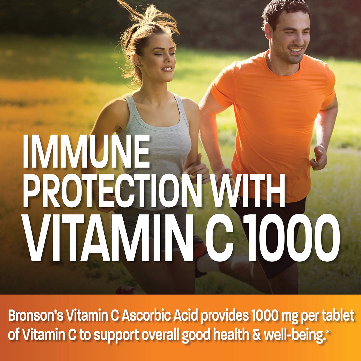 Bronson Vitamin C 1000 mg – Premium Nicht-GMO Ascorbinsäure Tabletten, 100 Tabletten