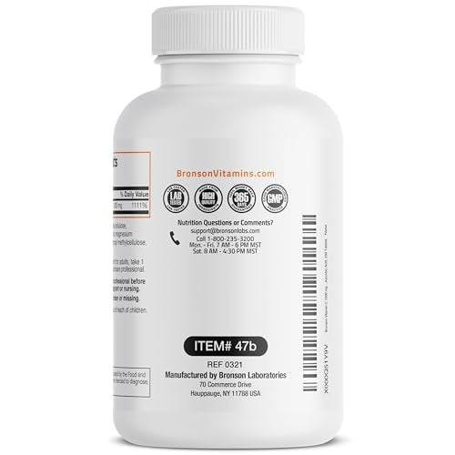 Bronson Vitamin C 1000 mg – Premium Non-GMO Ascorbinsäure Tabletten, 250 Stück