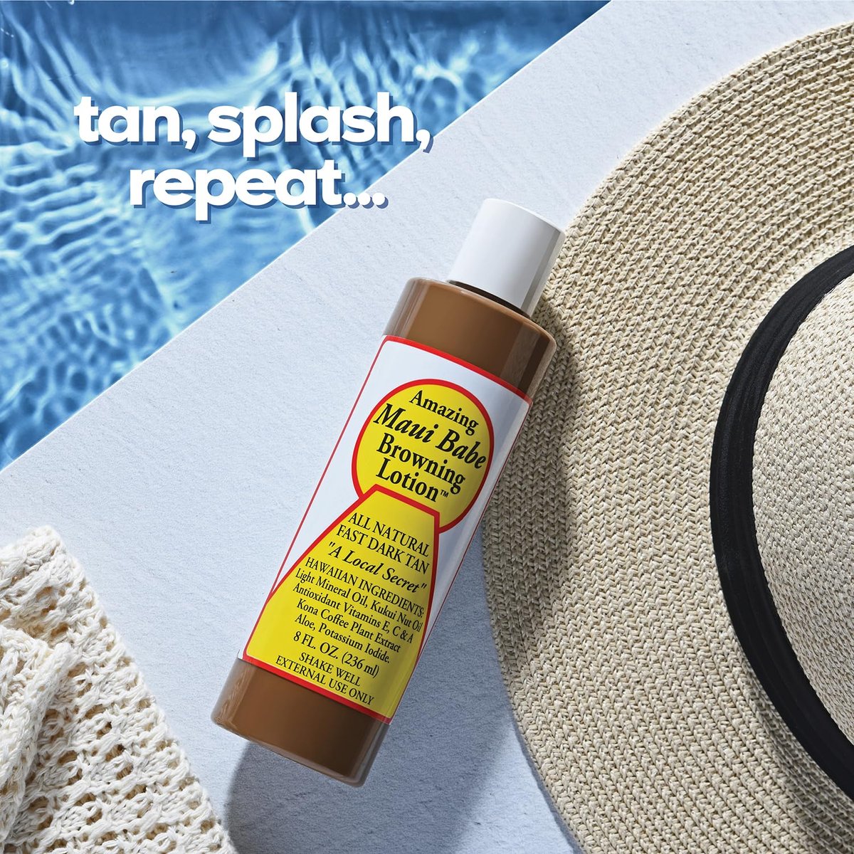 Maui Babe Bräunungslotion – Natürlich Schnell Dunkelbraun 240 ml