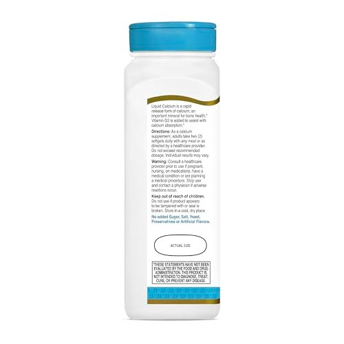 21st Century Calcium Plus D3 Flüssigfüll-Softgel, 1200 mg, 90 Stück