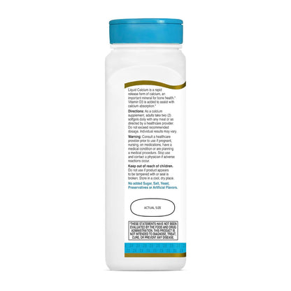 21st Century Calcium Plus D3 Flüssigfüll-Softgel, 1200 mg, 90 Stück