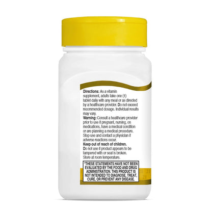 SMART MONKEY TECHNOLOGIES 21st Century B12 1000 mcg Prolonged Release Tabletten, Cyanocobalamin für Energie und Nervenunterstützung, Glutenfrei, 110 Stück für Erwachsene