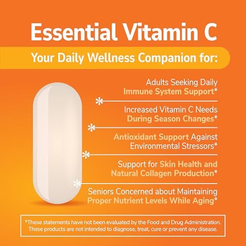 21st Century Vitamin C 1000 mg Retard-Tabletten (110 Stück) – Ascorbinsäure Immunsystem Unterstützung für Frauen & Männer mit Antioxidantien, Nicht-GVO, Glutenfrei, Vegan