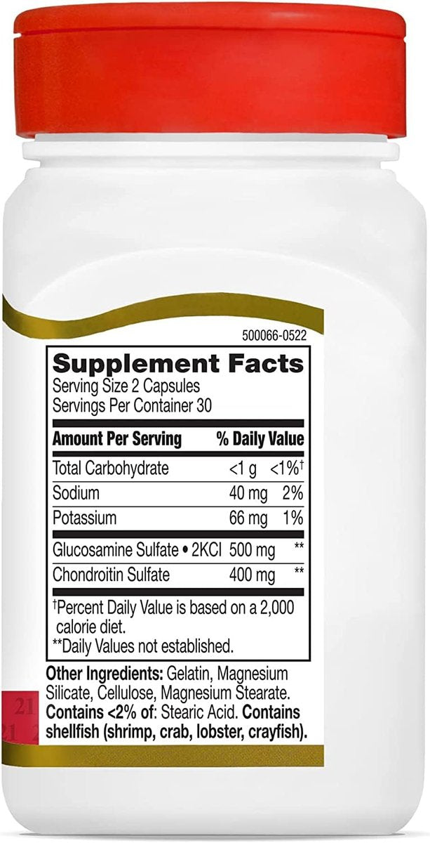 21st Century Glucosamin und Chondroitin, Original Kapseln, 60 Stück (21472)