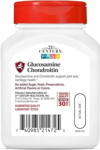 21st Century Glucosamin und Chondroitin, Original Kapseln, 60 Stück (21472)