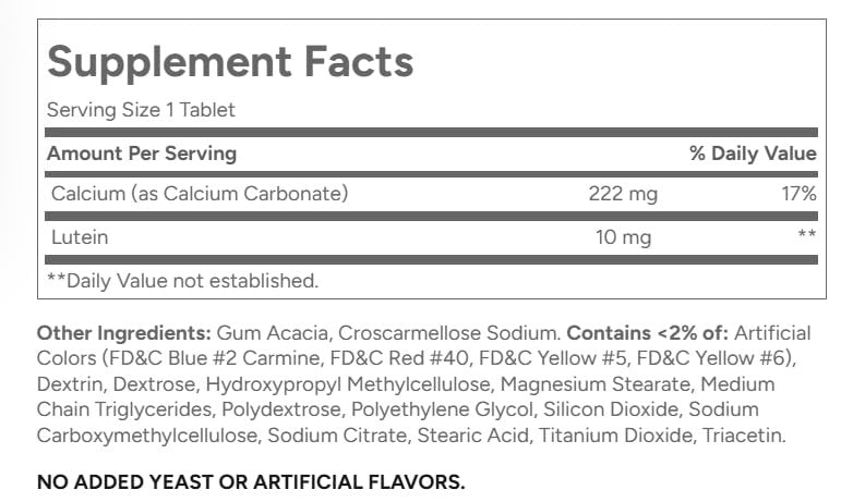 21st Century Lutein 10 mg Tabletten, 60 Stück