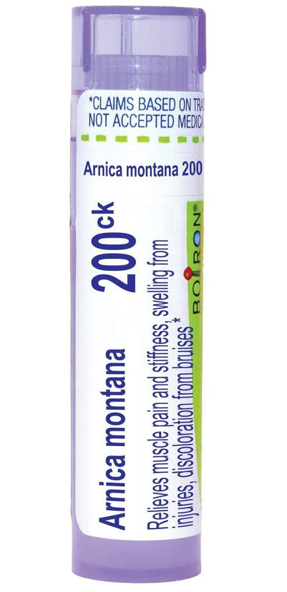 Boiron Arnica Montana 200CK – Homöopathisches Mittel gegen Muskelkater, Schwellungen und Blutergüsse – 80 Kügelchen