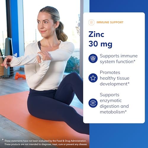 Pure Encapsulations Zink 30 mg – Immunsystem, Wachstum & Wundheilung mit Zinkpicolinat – 60 Kapseln