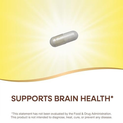 Nature's Way GABA, Gamma-Aminobuttersäure, Unterstützt die Gehirngesundheit*, 250 mg pro Portion, 60 vegane Kapseln (Verpackung kann variieren)