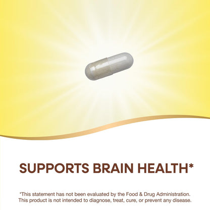Nature's Way GABA, Gamma-Aminobuttersäure, Unterstützt die Gehirngesundheit*, 250 mg pro Portion, 60 vegane Kapseln (Verpackung kann variieren)