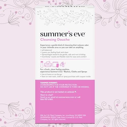 Summer's Eve Douche Island Splash – pH-ausgeglichene Intimhygiene für Frauen, 2 Flaschen à 4,5 Unzen, 6er-Pack