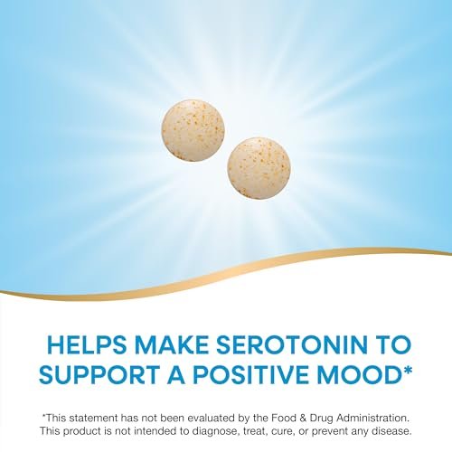 Nature's Way 5-HTP Tabletten, L-5-Hydroxytryptophan, fördert positive Stimmung*, mit Vitamin B6 und C, Griffonia-Bohnen-Extrakt, 60 Tabletten