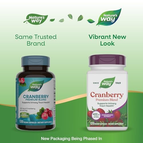 Nature's Way Premium Cranberry 400 mg – 120 Kapseln für die Gesundheit der Harnwege*