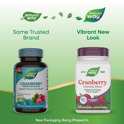 Nature's Way Premium Cranberry 400 mg – 120 Kapseln für die Gesundheit der Harnwege*