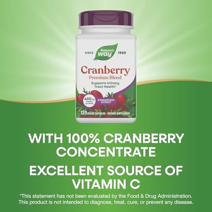 Nature's Way Premium Cranberry 400 mg – 120 Kapseln für die Gesundheit der Harnwege*