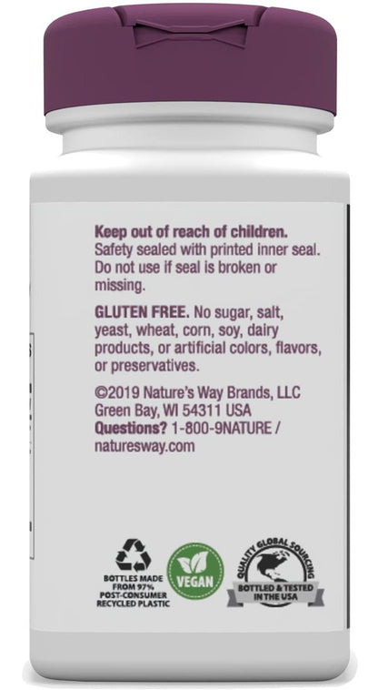 Nature's Way Ginkgo Premium Extract – Unterstützt Gedächtnis & Konzentration*, 120 mg Ginkgo Biloba Extrakt pro 2-Kapsel-Portion, mit Gotu Kola, vegan, glutenfrei, 60 Kapseln