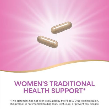 Nature's Way Wilde Yam Wurzel Kapseln, Unterstützung für die traditionelle Frauengesundheit*, 700 mg pro 2-Kapsel-Portion, Non-GMO Project Verified, 100 vegane Kapseln (Verpackung kann variieren)