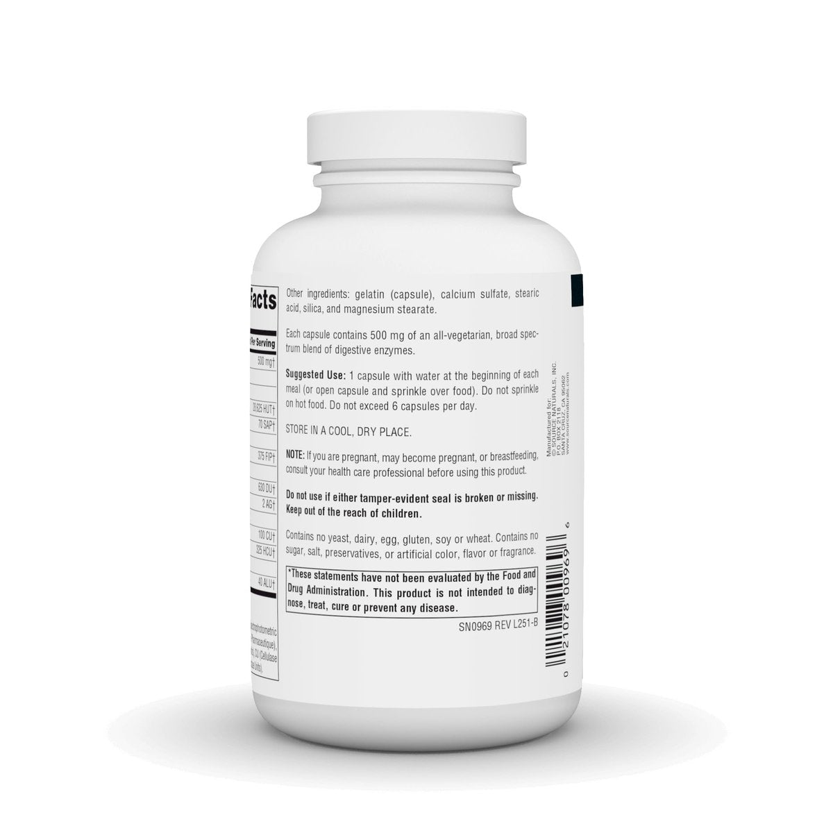 Source Naturals Essential Enzymes Verdauungshilfe - 500 mg - 240 Kapseln