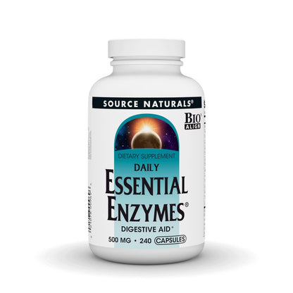 Source Naturals Essential Enzymes Verdauungshilfe - 500 mg - 240 Kapseln