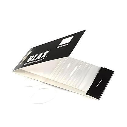 Blax Klare Haargummis – Transparente, Haarschonende Haarbänder, 2 mm, 12 Stück