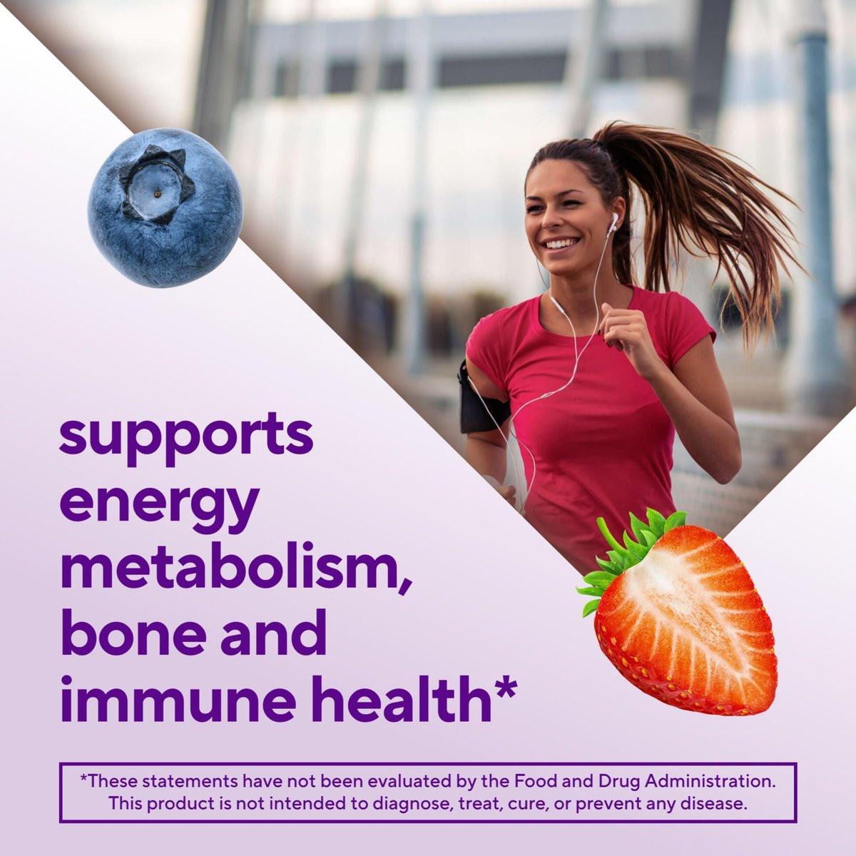 Vitafusion Frauen Tägliches Multivitamin Präparat, Zuckerfreie Gummis für Energie, Knochen & Immunsystem, Keto-freundlich, 90 Stück