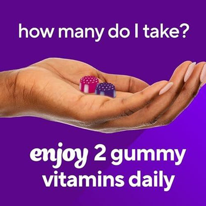 Vitafusion Frauen Tägliches Multivitamin Präparat, Zuckerfreie Gummis für Energie, Knochen & Immunsystem, Keto-freundlich, 90 Stück