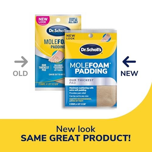 Dr. Scholl's Molefoam 2 Streifen - 0,05 oz. | Druckentlastung für Hühneraugen & Hornhaut