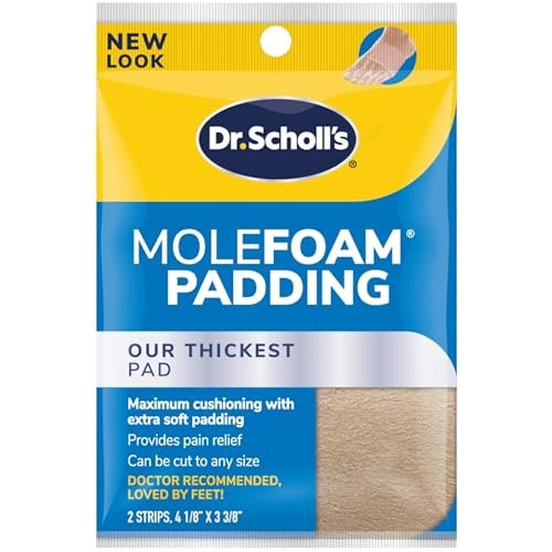 Dr. Scholl's Molefoam 2 Streifen - 0,05 oz. | Druckentlastung für Hühneraugen & Hornhaut