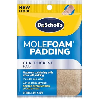 Dr. Scholl's Molefoam 2 Streifen - 0,05 oz. | Druckentlastung für Hühneraugen & Hornhaut