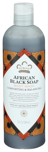 Nubian Heritage Duschgel, African Black Soap, 390 ml