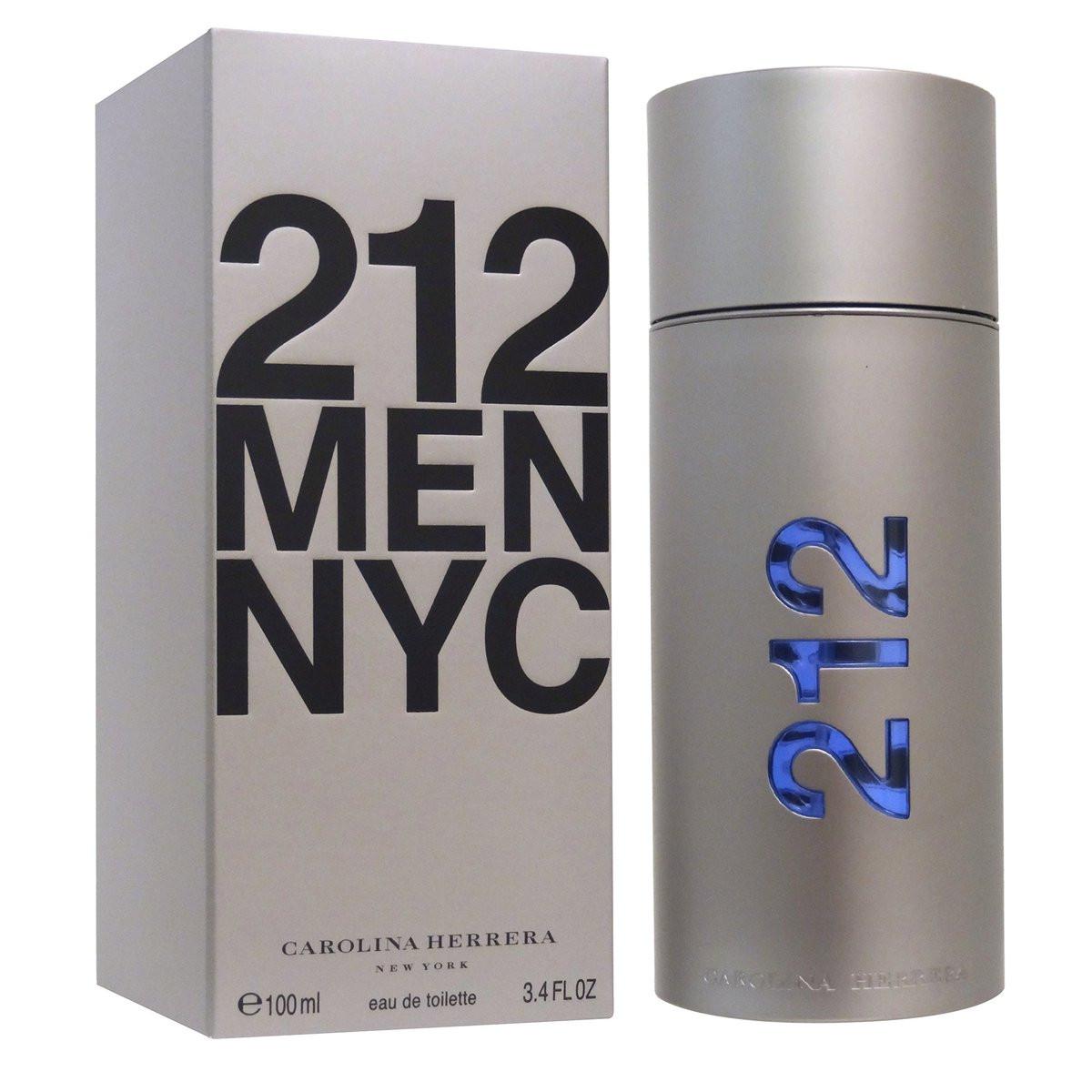 Carolina Herrera 212 Men EDT Spray – Zeitloser Sandelholzduft mit frischen, energetischen grünen und sinnlichen pfeffrigen Würznoten, 100 ml